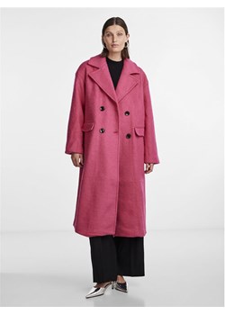 YAS Płaszcz wełniany Mila 26030712 Różowy Loose Fit ze sklepu MODIVO w kategorii Płaszcze damskie - zdjęcie 181152584