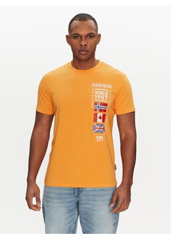 Napapijri T-Shirt S-Turin NP0A4HQG Pomarańczowy Regular Fit ze sklepu MODIVO w kategorii T-shirty męskie - zdjęcie 181152610