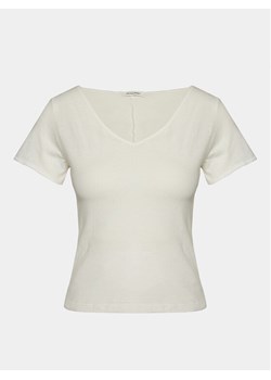 American Vintage T-Shirt Aksun AK02DE24 Biały Regular Fit ze sklepu MODIVO w kategorii Bluzki damskie - zdjęcie 181152923