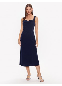 DKNY Sukienka koktajlowa Cowl Neck Sleeveless DD3C3620 Granatowy Regular Fit ze sklepu MODIVO w kategorii Sukienki - zdjęcie 181153020