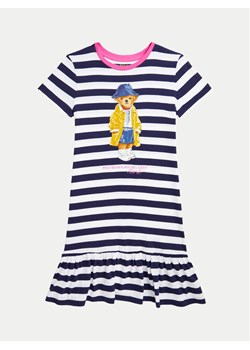 Polo Ralph Lauren Sukienka codzienna 313957382001 Granatowy Regular Fit ze sklepu MODIVO w kategorii Sukienki dziewczęce - zdjęcie 181153021