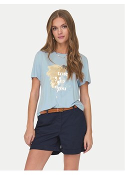 ONLY T-Shirt 15303212 Błękitny Regular Fit ze sklepu MODIVO w kategorii Bluzki damskie - zdjęcie 181153051