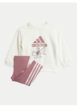 adidas Komplet bluza i legginsy Minnie and Daisy IZ2835 Różowy Regular Fit ze sklepu MODIVO w kategorii Komplety niemowlęce - zdjęcie 181153163