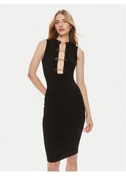 Elisabetta Franchi Sukienka koktajlowa AM-50S-41E3-V500 Czarny Slim Fit ze sklepu MODIVO w kategorii Sukienki - zdjęcie 181153202