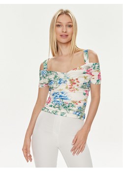 Guess Bluzka Emily W4GP17 KBAC2 Écru Regular Fit ze sklepu MODIVO w kategorii Bluzki damskie - zdjęcie 181153571