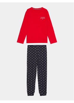Tommy Hilfiger Piżama UB0UB00503 Czerwony Regular Fit ze sklepu MODIVO w kategorii Piżamy dziecięce - zdjęcie 181153724