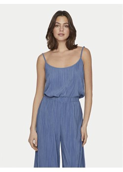 Vila Top Plisa 14096337 Niebieski Relaxed Fit ze sklepu MODIVO w kategorii Bluzki damskie - zdjęcie 181153861