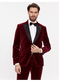 Boss Marynarka H-Hutson-Tux-231 50484709 Czerwony Slim Fit ze sklepu MODIVO w kategorii Marynarki męskie - zdjęcie 181153963