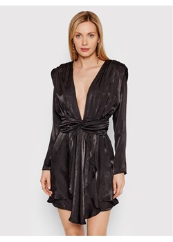 DeeZee Sukienka koktajlowa More Satin 3FB036 Czarny Regular Fit ze sklepu MODIVO w kategorii Sukienki - zdjęcie 181154002