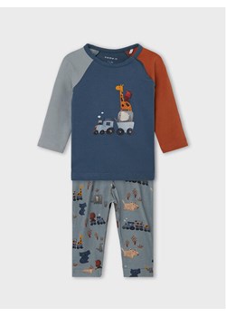 NAME IT Komplet bluzka i spodnie 13215282 Granatowy Regular Fit ze sklepu MODIVO w kategorii Komplety niemowlęce - zdjęcie 181154111