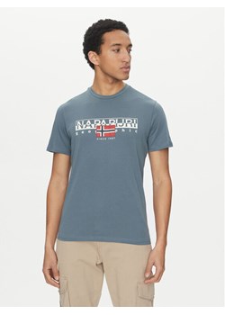 Napapijri T-Shirt S-Aylmer NP0A4HTO Zielony Regular Fit ze sklepu MODIVO w kategorii T-shirty męskie - zdjęcie 181154163