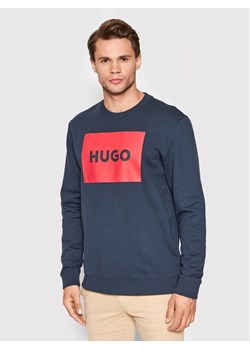Hugo Bluza Duragol222 50467944 Granatowy Regular Fit ze sklepu MODIVO w kategorii Bluzy męskie - zdjęcie 181154190
