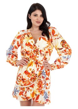Guess Sukienka letnia Hafa W3GK34 WFCY0 Kolorowy Regular Fit ze sklepu MODIVO w kategorii Sukienki - zdjęcie 181154193