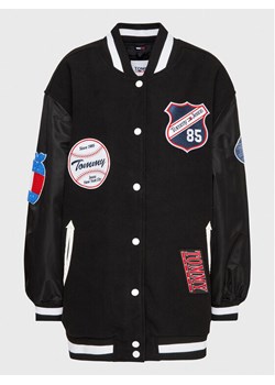 Tommy Jeans Curve Kurtka bomber Letterman DW0DW15076 Czarny Oversize ze sklepu MODIVO w kategorii Kurtki damskie - zdjęcie 181154272