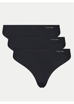 Calvin Klein Underwear Komplet 3 par stringów 000QD3558E Czarny ze sklepu MODIVO w kategorii Majtki damskie - zdjęcie 181154620