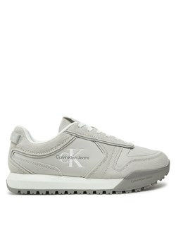 Calvin Klein Jeans Sneakersy Toothy Runner Irregular Lines YM0YM00624 Szary ze sklepu MODIVO w kategorii Buty sportowe męskie - zdjęcie 181154624