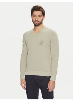 Aeronautica Militare Longsleeve 242MA1512L463 Zielony Regular Fit ze sklepu MODIVO w kategorii T-shirty męskie - zdjęcie 181155064