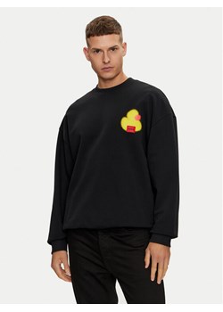 Hugo Bluza Ditrus 50519838 Czarny Oversize ze sklepu MODIVO w kategorii Bluzy męskie - zdjęcie 181155174