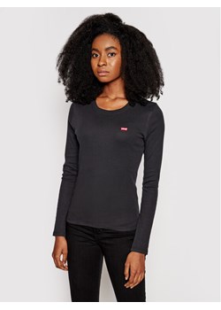 Levi's® Bluzka Long Sleeve Baby Tee 69555-0014 Czarny Slim Fit ze sklepu MODIVO w kategorii Bluzki damskie - zdjęcie 181155244