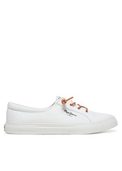Pepe Jeans Tenisówki Kenton Block W PLS31590 Biały ze sklepu MODIVO w kategorii Trampki damskie - zdjęcie 181155300