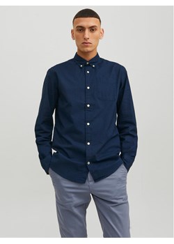 Jack&Jones Koszula 12182486 Granatowy Slim Fit ze sklepu MODIVO w kategorii Koszule męskie - zdjęcie 181155371