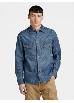 G-Star Raw Koszula jeansowa Dakota D23006-D539 Niebieski Regular Fit ze sklepu MODIVO w kategorii Koszule męskie - zdjęcie 181155481