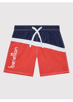 United Colors Of Benetton Szorty kąpielowe 5JD00X005 Czerwony Regular Fit ze sklepu MODIVO w kategorii Kąpielówki chłopięce - zdjęcie 181155592