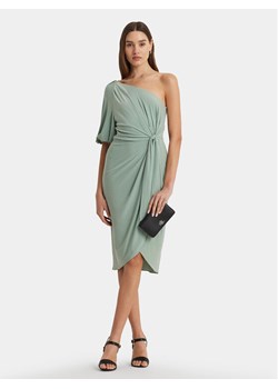 Lauren Ralph Lauren Sukienka koktajlowa 250939505001 Zielony Slim Fit ze sklepu MODIVO w kategorii Sukienki - zdjęcie 181155610