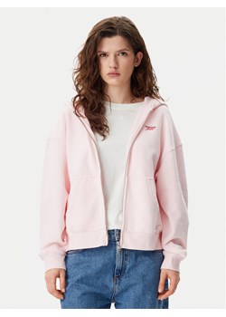 Tommy Jeans Bluza Script Logo DW0DW20303 Różowy Boxy Fit ze sklepu MODIVO w kategorii Bluzy damskie - zdjęcie 181155663