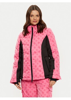 Guess Kurtka narciarska W4PL3N WH0K0 Różowy Regular Fit ze sklepu MODIVO w kategorii Kurtki damskie - zdjęcie 181155670