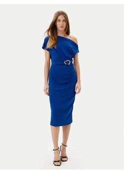 Rinascimento Sukienka koktajlowa CFC0123487003 Niebieski Regular Fit ze sklepu MODIVO w kategorii Sukienki - zdjęcie 181155864