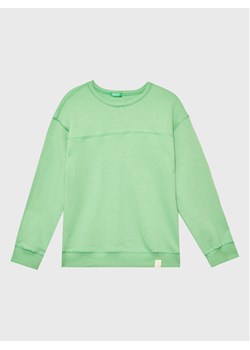 United Colors Of Benetton Bluza 3UHRC10BB Zielony Regular Fit ze sklepu MODIVO w kategorii Bluzy chłopięce - zdjęcie 181156131