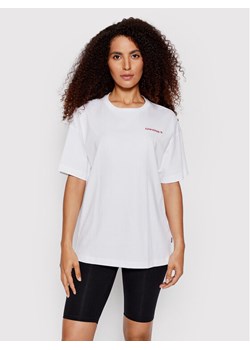 Converse T-Shirt Strawberry 10023938-A02 Biały Relaxed Fit ze sklepu MODIVO w kategorii Bluzki damskie - zdjęcie 181156283