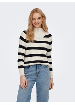 ONLY Sweter 15268818 Beżowy Regular Fit ze sklepu MODIVO w kategorii Swetry damskie - zdjęcie 181156494
