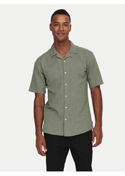 Only & Sons Koszula Caiden 22025116 Zielony Slim Fit ze sklepu MODIVO w kategorii Koszule męskie - zdjęcie 181156692