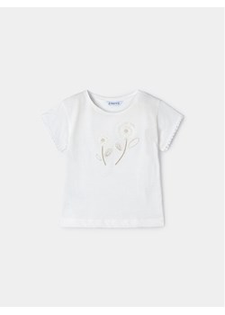 Mayoral T-Shirt 3083 Écru Regular Fit ze sklepu MODIVO w kategorii Bluzki dziewczęce - zdjęcie 181156721