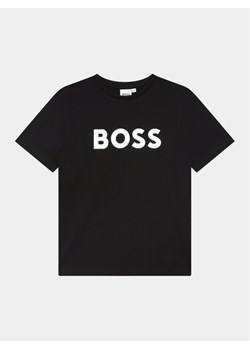 Boss T-Shirt J25P24 S Czarny Regular Fit - id: 0000302365647 - marki BOSS HUGO BOSS - 181156744 Boss T-Shirt J25P24 S Czarny Regular Fit ze sklepu MODIVO w kategorii T-shirty chłopięce - zdjęcie 181156744