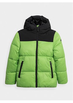 4F Kurtka zimowa 4FJAW23TDJAM274 Zielony Regular Fit ze sklepu MODIVO w kategorii Kurtki chłopięce - zdjęcie 181156782
