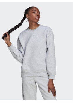 adidas Polar Cozy HL9127 Szary Loose Fit ze sklepu MODIVO w kategorii Bluzy damskie - zdjęcie 181156862