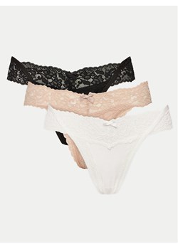 Hunkemöller Komplet 3 par stringów Rugby 300098 Kolorowy ze sklepu MODIVO w kategorii Majtki damskie - zdjęcie 181156914