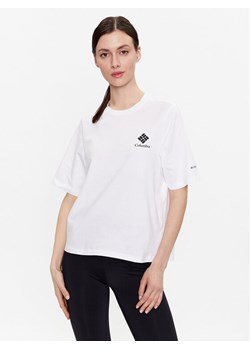 Columbia T-Shirt North Casades 1992085 Biały Relaxed Fit ze sklepu MODIVO w kategorii Bluzki damskie - zdjęcie 181157011