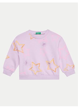 United Colors Of Benetton Bluza 39T6G10FR Fioletowy Relaxed Fit ze sklepu MODIVO w kategorii Bluzy dziewczęce - zdjęcie 181157111