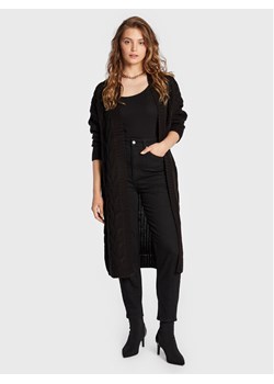 Brave Soul Kardigan LK-249ORGANZA Czarny Regular Fit ze sklepu MODIVO w kategorii Swetry damskie - zdjęcie 181157362