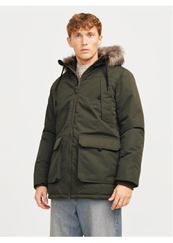 Jack&Jones Parka Construct 12258406 Zielony Regular Fit ze sklepu MODIVO w kategorii Parki męskie - zdjęcie 181157371