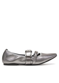 DKNY Baleriny Dade K1511477 Srebrny ze sklepu MODIVO w kategorii Balerinki - zdjęcie 181157614