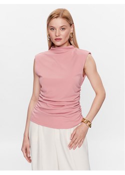 DKNY Top P3AH7QKR Różowy Regular Fit ze sklepu MODIVO w kategorii Bluzki damskie - zdjęcie 181157640