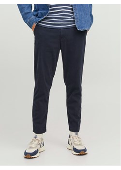 Jack&Jones Chinosy Harlow 12242188 Granatowy Tapered Fit ze sklepu MODIVO w kategorii Spodnie męskie - zdjęcie 181157701