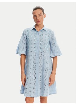 Iconique Sukienka koszulowa IC25-006 Niebieski Relaxed Fit ze sklepu MODIVO w kategorii Sukienki - zdjęcie 181157713