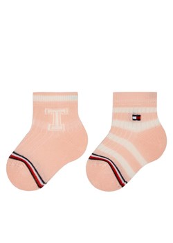 Tommy Hilfiger Zestaw 2 par wysokich skarpet dziecięcych 701224996 Różowy ze sklepu MODIVO w kategorii Skarpetki dziecięce - zdjęcie 181157760