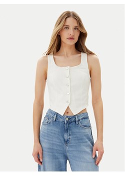 Vero Moda Top Wild Alinia 10323777 Biały Slim Fit ze sklepu MODIVO w kategorii Bluzki damskie - zdjęcie 181157803